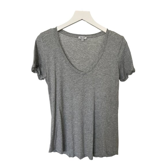 Splendid Heather Grey V-Neck Basic Tee Lightweight Soft - Picture 1 of 3